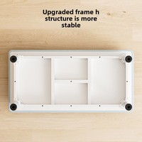 Ensemble de table et chaises durables pour la sécurité des enfants de maternelle, table de dessin et de gribouillage pour six personnes, table en plastique réglable en hauteur