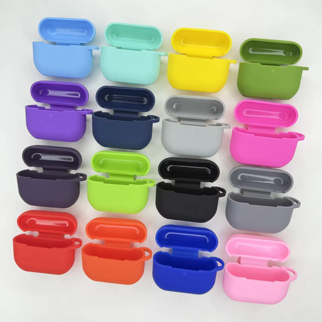 New Anti-lost Silicone Protective Sleeve Shockproof Wireless Earphone Case for Apple Airpods Pro 3 2 4 Earbuds Storage Cover