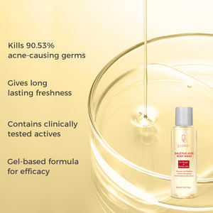 جل استحمام من Qquaker بزيت حمض الساليسيليك للتحكم في غسل الجسم مضاد لحب الشباب والرؤوس السوداء يزيل الرؤوس السوداء ولا رائحة لبشرة الفراولة - Product Image 5