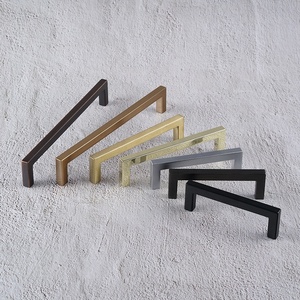 Xử Lý Đồ Nội Thất Tủ Kéo Xử Lý Ngăn Kéo Kéo Vuông T Bar Vàng Chải <span class=keywords><strong>Nickel</strong></span> Bếp Tủ Xử Lý - Product Image 5