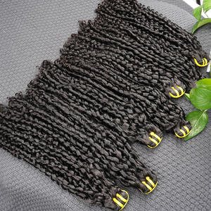 थोक कच्चे और कुंवारी बाउंसी पिक्सेल कर्ल (कर्ल) मानव बाल विक्रेताओं को विरुवियन डबल खींचा पिक्सी कर्ली बंडल - Product Image 4