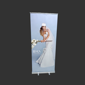 แบนเนอร์ม้วนเก็บได้แบบไวท์เลเบล ขนาด 80x200 ซม. พิมพ์โลโก้ตามสั่ง พร้อมกลไกสแนป พกพาสะดวก - Product Image 1