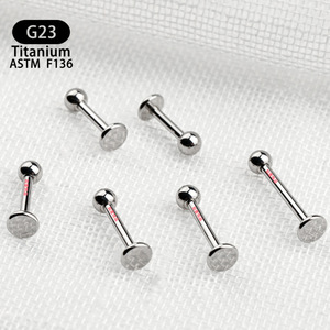 Clous en titane G23 ASTM F136 de 7 mm, 8 mm, 9 mm, 10 mm, 12 mm pour piercing des lèvres, des oreilles et du nez - Product Image 3