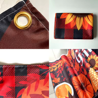 Bannière publicitaire extérieure en PVC mat et maille polyester, impression couleur, fabricant de bannières de Noël