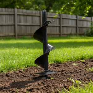 Tarières de tarière de terre manuelles de 25 cm pour puits de poteaux, outil de jardin - Product Image 2