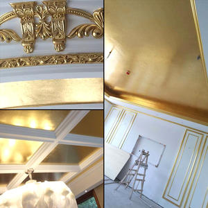 แผ่นทองและเงินเลียนแบบคุณภาพสูง ขนาด 14*14 ซม. จากอิตาลี สำหรับงานเพ้นท์ งานกรอบรูป งานตกแต่งรถยนต์ <span class=keywords><strong>และ</strong></span>งานปิดทองโลหะ - Product Image 5