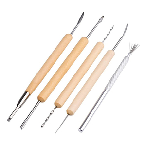 Juego de Herramientas para esculpir arcilla, manijas de madera DIY, <span class=keywords><strong>kit</strong></span> de herramientas de cerámica para <span class=keywords><strong>principiantes</strong></span>, 11 Uds. - Product Image 2