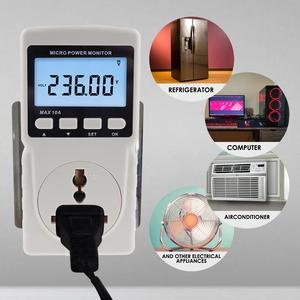Compteur de puissance numérique, wattmètre, design prise murale, mesure de la consommation d'énergie, tension, courant, électricité - Product Image 3