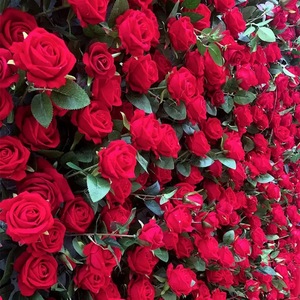 ดอกกุหลาบประดิษฐ์ Diana Rose สายพันธุ์กุหลาบพลาสติก ดอกไม้ผ้าไหมประดับงานแต่งงาน ตกแต่งภายนอกบ้าน ปิดผนังบ้าน - Product Image 2