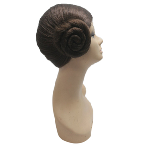 Perruques synthétiques de princesse Leia — noble, perruques pour Costume d'<span class=keywords><strong>halloween</strong></span>, Cosplay, fête, bon marché, vente en gros - Product Image 4