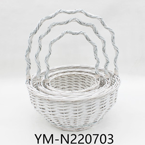 <span class=keywords><strong>Wicker</strong></span> liễu hình trái tim mảnh gỗ vườn giỏ để bán với màu xám - Product Image 2