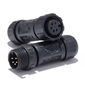 IP68线对线2针面板连接器，发光二极管条形灯防水2、3、4、5、6、7、8、2 + 2、2 + 3，2 + 4针连接器 - Product Image 2