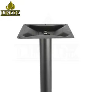 家用客厅卧室餐厅咖啡厅家具重型黑色粉末涂层金属基座铸铁餐桌底座 - Product Image 4