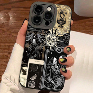 Coque <span class=keywords><strong>de</strong></span> téléphone portable antichoc en TPU avec impression Œil <span class=keywords><strong>de</strong></span> crâne Soleil Lune <span class=keywords><strong>pour</strong></span> iPhone 11 12 13 14 15 16 – Vente en gros usine - Product Image 5