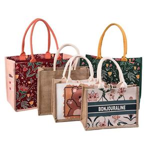 Bolsas de Yute de Lino Natural con Impresión de Logotipo Personalizado, Tamaño Personalizado, Venta al por Mayor para Bordado, Manualidades y Arte - Product Image 1