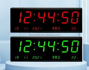 Lớn Đồng hồ treo tường kỹ thuật số, quá khổ dẫn đồng hồ kỹ thuật số lớn hiển thị rộng dẫn hiển thị treo tường ngày và nhiệt độ - Product Image 3