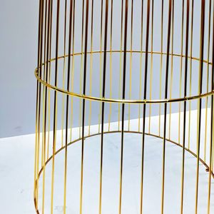 Wrought sắt bảng đầu đám cưới mạ vàng kim loại cao Bảng centerpieces hoa đứng - Product Image 5