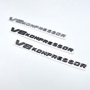 Etiqueta engomada del coche de las letras 3D guardabarros emblema lateral V6 Kompressor Logo para <span class=keywords><strong>Mercedes</strong></span> W204 W205 W213 W212 W215 W216 Accesorios - Product Image 3