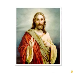 Home Dekorative Bilder 3d Flip Bild druck große 3D-Linsenplakat von Jesus oder Gott Bild druck