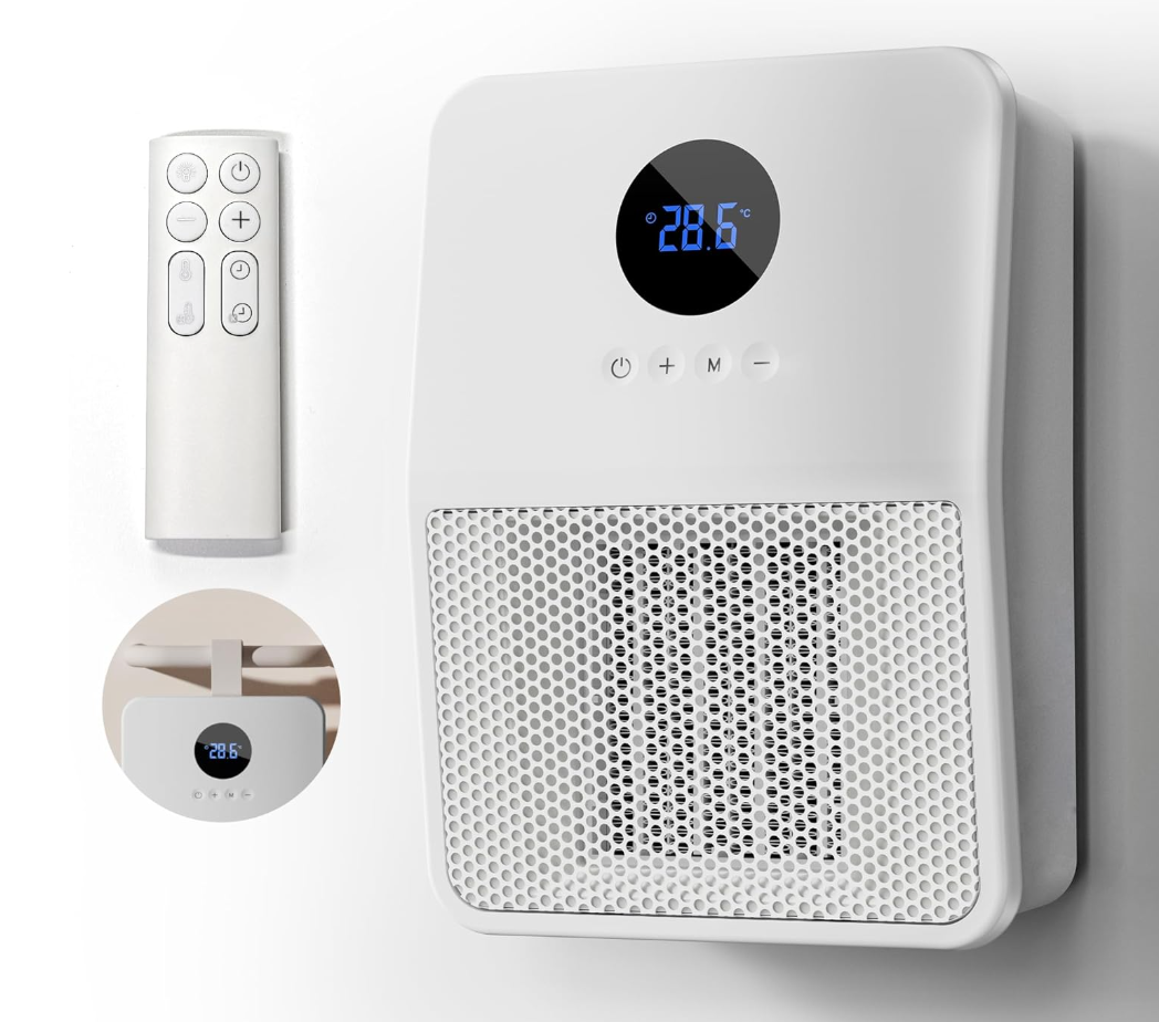 New Smart Space Heater, Wall-mounted Remote Control Thermostat, Desktop Safety Timer Electric Heater, High-quality Product