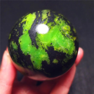 Wholesale Polished Natural <b>Crystal</b> Green Opal Sphere Healing Reiki Quartz <b>Ball</b> Home Decor Feng Shui - Product Image 3