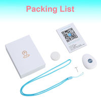 Traceur GPS 4G GSM en plastique étanche IP67 Heartpaws pour animaux de compagnie, enfants, adolescents, personnes âgées, avec commande par application et interphone bidirectionnel à réponse automatique