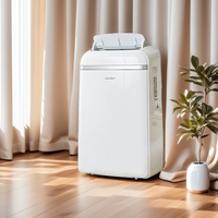 Climatiseur Portable HerSense avec Compresseur, Ventilateur, Refroidisseur à Glace, Petite Taille, Mobile, 220V, R290, 10000 BTU, Vitesse Fixe, Classe Énergétique