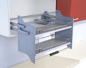 Accessori <span class=keywords><strong>per</strong></span> Armadi da Cucina dal Design Moderno TKK, Cestello Estraibile <span class=keywords><strong>in</strong></span> Metallo Resistente, Cestello Elevatore <span class=keywords><strong>per</strong></span> Dispensa - Product Image 2