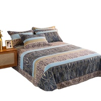 Ensembles de draps plats en coton égyptien imprimé en 3D de style vintage Paisley pour une utilisation en hôtel