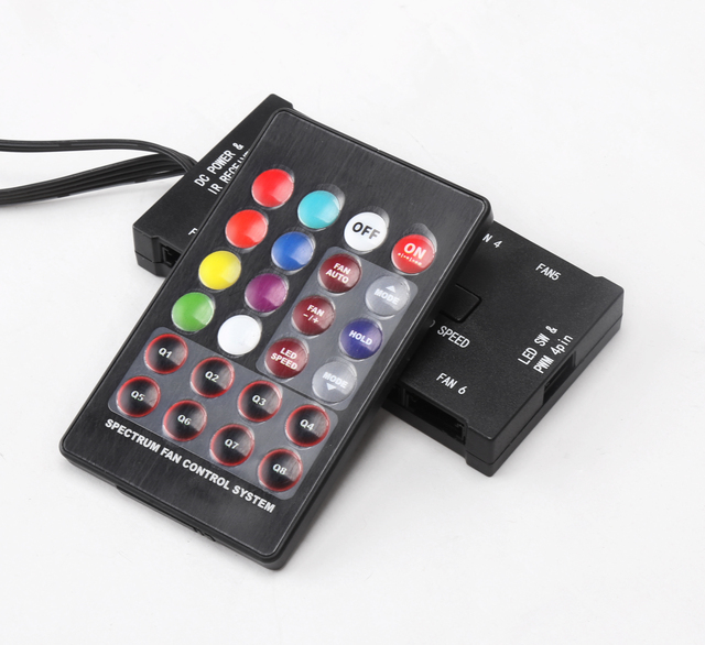 SAMA Wholesale Multi Cooling Fan Compatible with 3pin and 4pin Motherboard Control Multi Function Hub Rgb Remote Controller