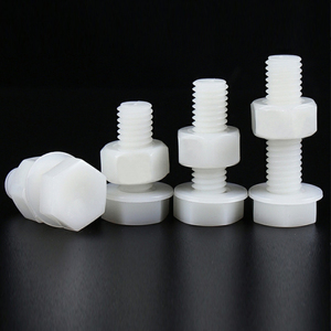 Nylon Outer Hexagonal Bolt Pa66 White Plastic <strong>Screw</strong> M5 M6 M8 M10 M12 10pcs - Product Image 4
