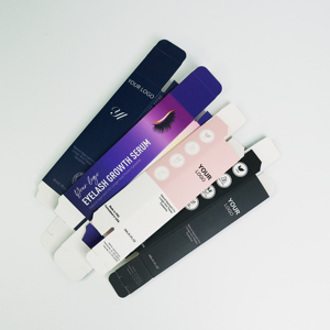 Tái chế vẻ đẹp Kem gấp Hộp quà tặng túi giấy mẫu miễn phí OEM nhỏ mỹ phẩm lông mày Gel dập nổi gửi thư hộp máy in nhãn - Product Image 3