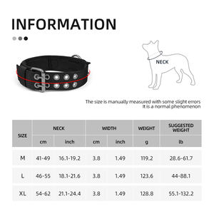 <span class=keywords><strong>Collar</strong></span> de Nailon Resistente para Perro con Asa, Collares Tácticos para Perro con Hebilla de Metal y Anillo en D, Hebilla de Pasador, <span class=keywords><strong>Collar</strong></span> de Nailon Grueso Ajustable - Product Image 3