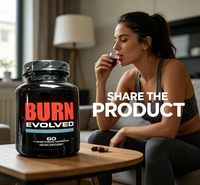 OEM Burn Evolved Sculptnation Thermogénique au Chrome Végétalien 60 Capsules Antioxydant Stimulant Musculaire Chaleur Gestion de l'Énergie Adulte