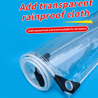 Bâche en PVC non tissé enduit, imperméable, de poids moyen, avec film isolant transparent en vinyle, marque CHENLAI