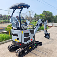 Mini-excavatrice CT10K avec débit hydraulique de 18 L/min, réservoir de carburant de 7 L, profondeur de creusement de 1520 mm pour l'entretien des petites exploitations agricoles et des vergers