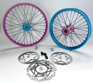Electric Dirt <span class=keywords><strong>Bike</strong></span> <span class=keywords><strong>Wheels</strong></span> Farb felge 21/18 ''Sur Ron Ultra Bee Motorrad zubehör Passen Sie Räder für Ultra Bee an - Product Image 1