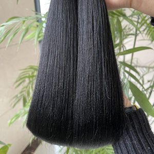 Ekstensi Rambut Manusia Asli Brasil Remy Virgin Yaki Lurus Berkualitas Tinggi Grosir, Kutikula Tersusun Rapi, Single Donor, Mesin Jahit - Product Image 5