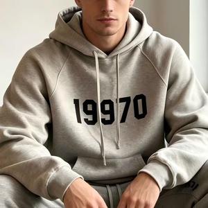 Sudadera con capucha unisex <span class=keywords><strong>Fear</strong></span> American de estilo vintage, corte regular, con cremallera, 300 g/m², forro polar de rizo CVC, transpirable, para invierno - Product Image 4