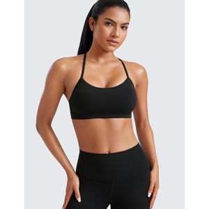 Premium YOGA Butterluxe da donna reggiseno sportivo con spalline imbottito Racerback basso per allenamento a impatto Top Spaghetti cinturino sottile medio - Product Image 6