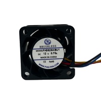Ventilateur de refroidissement DC à flux axial mini haute vitesse 38x38x28mm, sans balais, à roulement à billes, 24V/12V/5V, 10000-24000 tr/min, OEM ODM