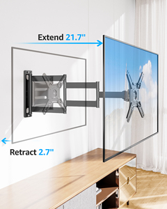Support mural pour téléviseur de 13 à 42 pouces, support pivotant pour téléviseur à mouvement complet, support de télévision à <span class=keywords><strong>bras</strong></span> long - Product Image 5