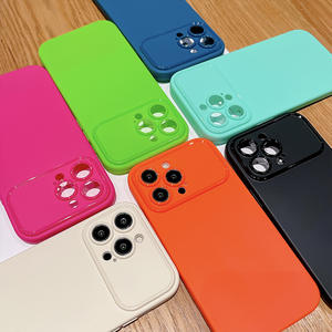 Coque de protection antichoc givrée de couleur unie premium avec grande fenêtre pour iPhone 15 Pro Max, compatible également avec iPhone 13/17/16 - Product Image 2