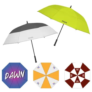 Custom Nieuw Model Grote Winddichte Regen Parapluies Gift Golfparaplu Met Logo Afdrukken