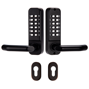 Nuevo teclado de combinación mecánica para exteriores, cerradura de combinación de llave de puerta de jardín impermeable de doble cara - Product Image 1