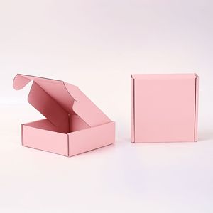Hộp giấy màu sóng hộp vận chuyển chắc chắn Hộp bao bì thương mại điện tử xuyên biên giới thể hiện hậu cần quần áo trang sức Hộp quà tặng - Product Image 1