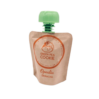 Sac d'aspiration en papier kraft marron personnalisé anti-fuite pochette à bec pour boisson liquide de haute qualité
