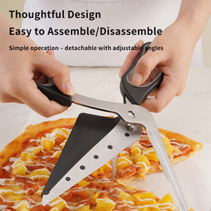 <span class=keywords><strong>Ciseaux</strong></span> <span class=keywords><strong>à</strong></span> <span class=keywords><strong>pizza</strong></span> professionnels 2-en-1 en acier inoxydable, poignée durable en caoutchouc et plastique, outil de cuisine facile <span class=keywords><strong>à</strong></span> utiliser, lavage <span class=keywords><strong>à</strong></span> la main - Product Image 4