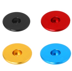 एल्यूमीनियम 1 1/8 " / 28.6mm माउंटेन रोड बाइक और M6x30 स्टार अखरोट स्टेम बोल्ट पेंच साइकिल आगे हेडसेट शीर्ष स्टेम टोपी - Product Image 5