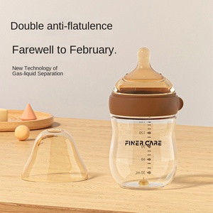 Desain Botol Kaca Anti-Kembung dan Anti-Tersedak untuk Bayi Baru Lahir - Product Image 3